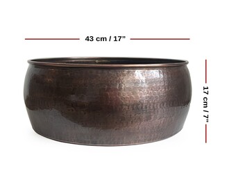 Shark Anatolia Copper Washing Bowl Oxide - Thumbnail