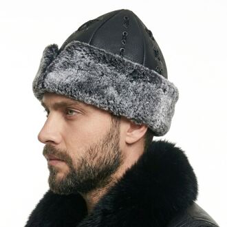 Shark Anatolia Börk Şapka Çapraz Dikiş Siyah - 2