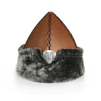 Traditional Börk Hat Brown Kayi Tribe with IYI Logo