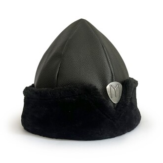 Shark Anatolia Börk Şapka Dikişli Siyah Kürk - 2