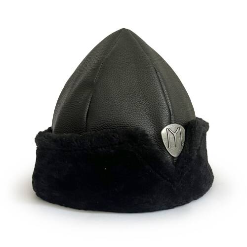 Shark Anatolia Börk Şapka Dikişli Siyah Kürk - 2