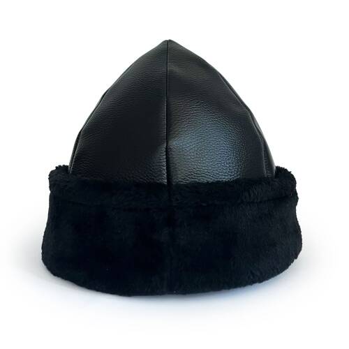 Shark Anatolia Börk Şapka Dikişli Siyah Kürk - 3