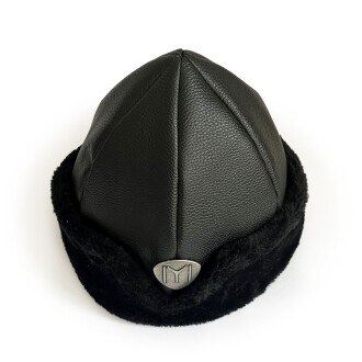 Shark Anatolia Börk Şapka Dikişli Siyah Kürk - 5