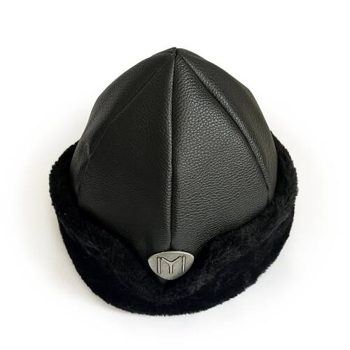 Shark Anatolia Börk Şapka Dikişli Siyah Kürk - 5