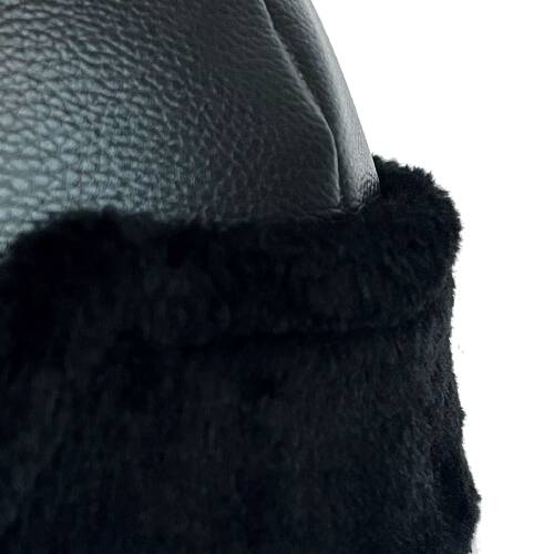 Shark Anatolia Börk Şapka Dikişli Siyah Kürk - 8