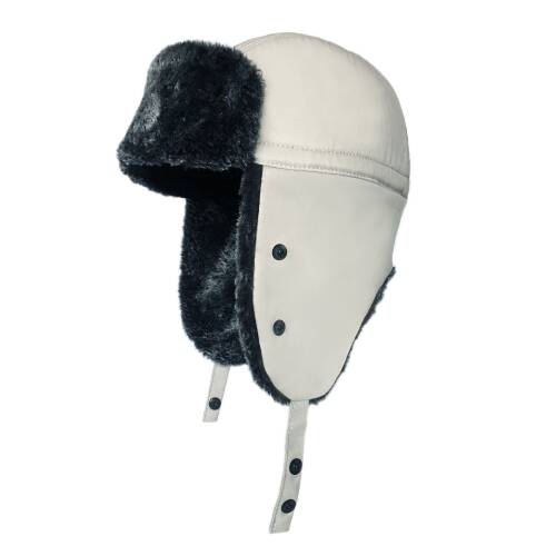 Shark Anatolia Çıkarılabilir Maskeli Pilot Kürklü Şapka Açık Krem - 4