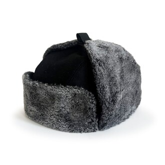 Shark Anatolia Çıkarılabilir Maskeli Pilot Kürklü Şapka Siyah - 6