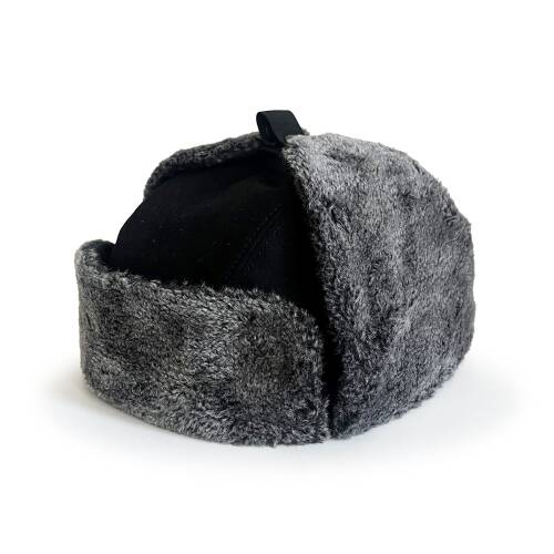 Shark Anatolia Çıkarılabilir Maskeli Pilot Kürklü Şapka Siyah - 6