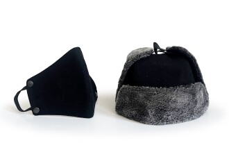 Shark Anatolia Çıkarılabilir Maskeli Pilot Kürklü Şapka Siyah - 7