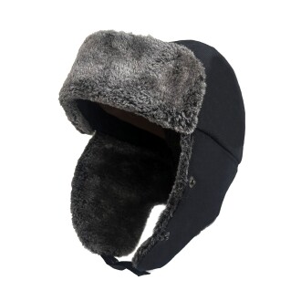 Shark Anatolia Çıkarılabilir Maskeli Pilot Kürklü Şapka Siyah - 9