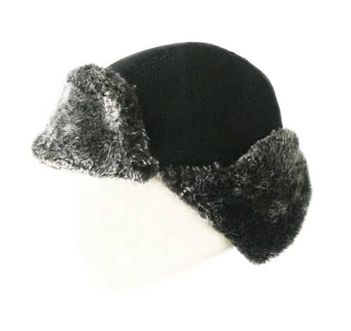 Shark Anatolia Çıkarılabilir Maskeli Pilot Kürklü Şapka Taşlanmış Siyah - 8