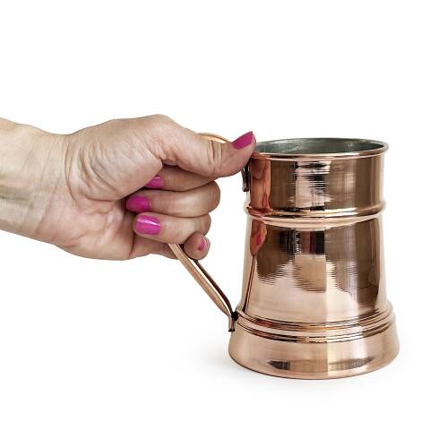 Shark Anatolia Debito Bakır Kupa Bardak Mug - 5