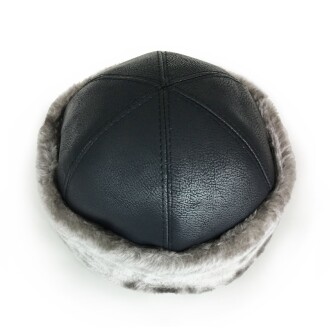 Shark Anatolia Deri Börk Şapka Boz Kürk - 3