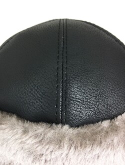 Shark Anatolia Deri Börk Şapka Boz Kürk - 6