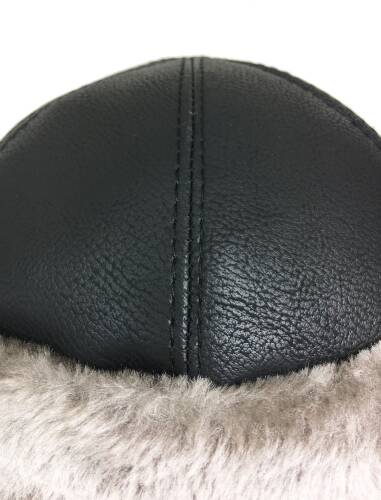 Shark Anatolia Deri Börk Şapka Boz Kürk - 6