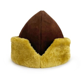 Shark Anatolia Genuine Leather Börk Hat Dark Nubuck Brown
