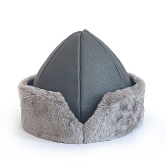 Shark Anatolia - Shark Anatolia Leather Bork Hat Ash