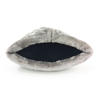 Shark Anatolia Deri Börk Şapka Nubuk Açık Kahve Gri Kürk - 6