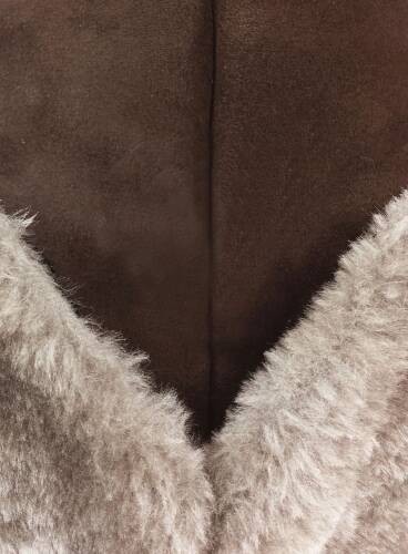 Shark Anatolia Deri Börk Şapka Nubuk Açık Kahve Gri Kürk - 7