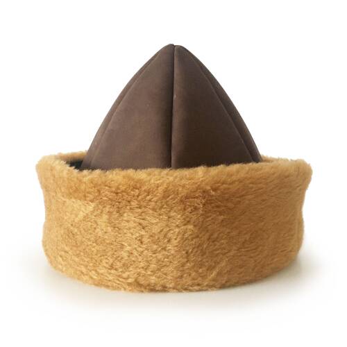 Shark Anatolia Deri Börk Şapka Nubuk Açık Kahve Hardal Kürk - 3