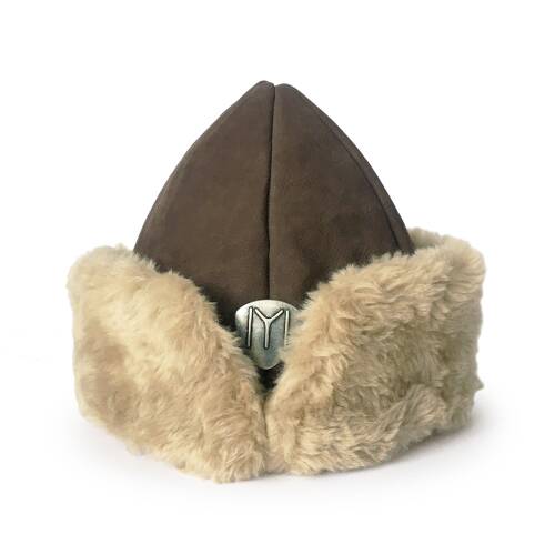 Shark Anatolia Deri Börk Şapka Nubuk Açık Kahve Kürk 10-13 Yaş - 1