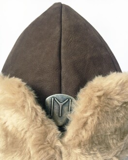 Shark Anatolia Deri Börk Şapka Nubuk Açık Kahve Kürk 10-13 Yaş - 7