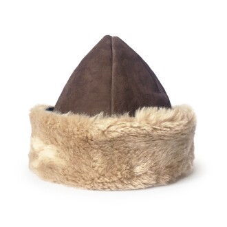 Shark Anatolia Deri Börk Şapka Nubuk Açık Kahve  Kürk - 3