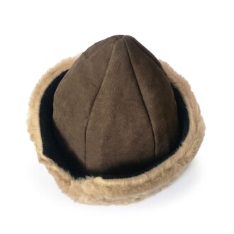 Shark Anatolia Deri Börk Şapka Nubuk Açık Kahve  Kürk - 5