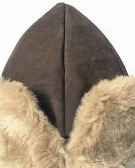 Shark Anatolia Deri Börk Şapka Nubuk Açık Kahve  Kürk - 7