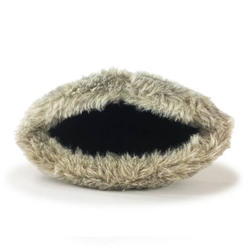 Shark Anatolia Deri Börk Şapka Nubuk Kahve Boz Kürk - 6