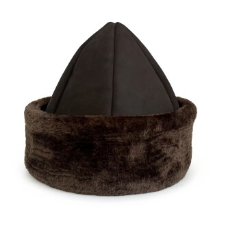 Shark Anatolia Deri Börk Şapka Nubuk Koyu Kahve - 3