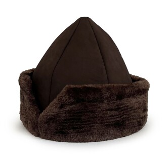 Shark Anatolia Deri Börk Şapka Nubuk Koyu Kahve - 4