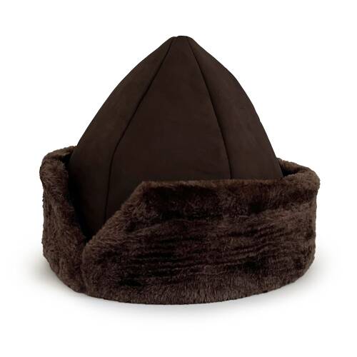 Shark Anatolia Deri Börk Şapka Nubuk Koyu Kahve - 4