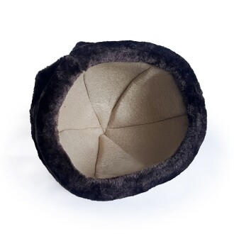 Shark Anatolia Deri Börk Şapka Nubuk Koyu Kahve - 6