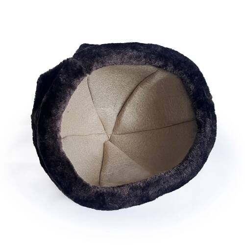 Shark Anatolia Deri Börk Şapka Nubuk Koyu Kahve - 6