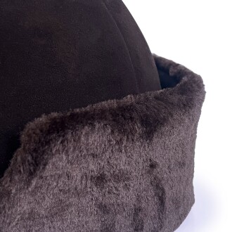 Shark Anatolia Deri Börk Şapka Nubuk Koyu Kahve - 8