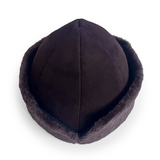 Shark Anatolia Deri Börk Şapka Nubuk Koyu Kahve - 9