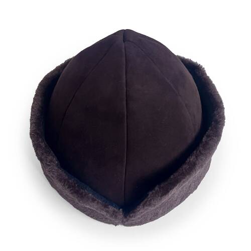 Shark Anatolia Deri Börk Şapka Nubuk Koyu Kahve - 9