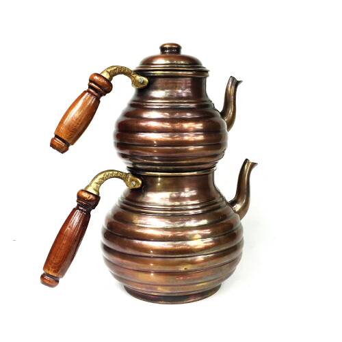 Shark Anatolia Dilimli Bakır Çaydanlık No:2 - 2