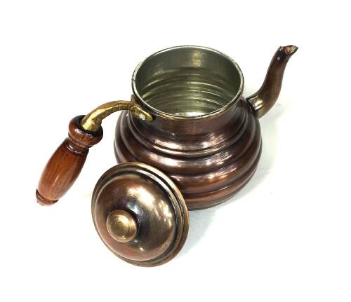 Shark Anatolia Dilimli Bakır Çaydanlık No:2 - 6