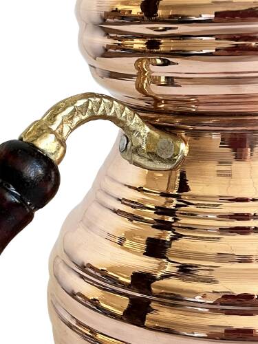 Shark Anatolia Dilimli Bakır Kalın El Dövme Çaydanlık no:2 - 10