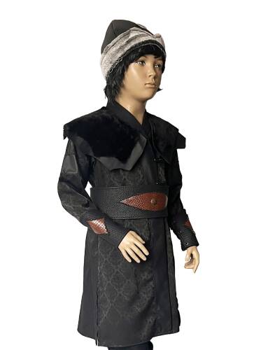 Shark Anatolia Düğmeli Alp Çocuk Kostümü Siyah - 2