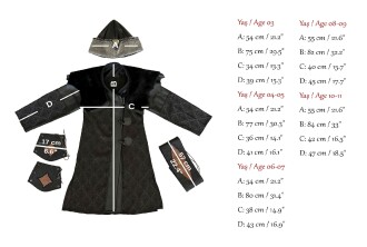 Shark Anatolia Düğmeli Alp Çocuk Kostümü Siyah - 4