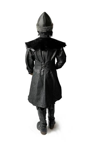 Shark Anatolia Düğmeli Alp Çocuk Kostümü Siyah - 8