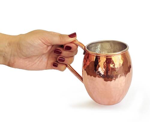 Shark Anatolia El Dövmesi Bakır Kupa Bardak Moscow Mule Mug - 7