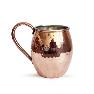 Shark Anatolia El Dövmesi Bakır Kupa Bardak Moscow Mule Mug 