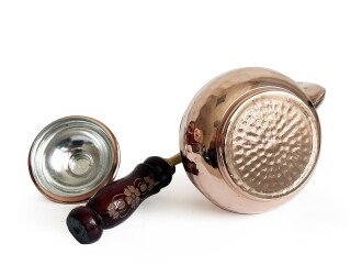 Shark Anatolia El Dövmesi Klasik Bakır Çaydanlık No:1 İnce - 9