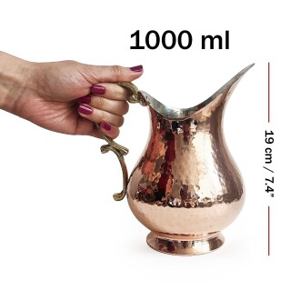 Shark Anatolia El Dövmesi Maraş Bakır Sürahi 1 Litre - 3