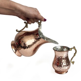 Shark Anatolia El Dövmesi Maraş Bakır Sürahi 1 Litre - 4