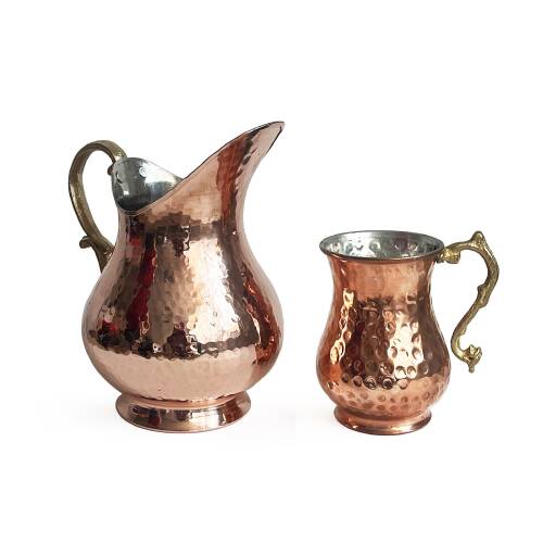 Shark Anatolia El Dövmesi Maraş Bakır Sürahi 1 Litre - 10